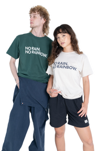 NO RAIN. NO RAINBOW. TEE(WHITE)