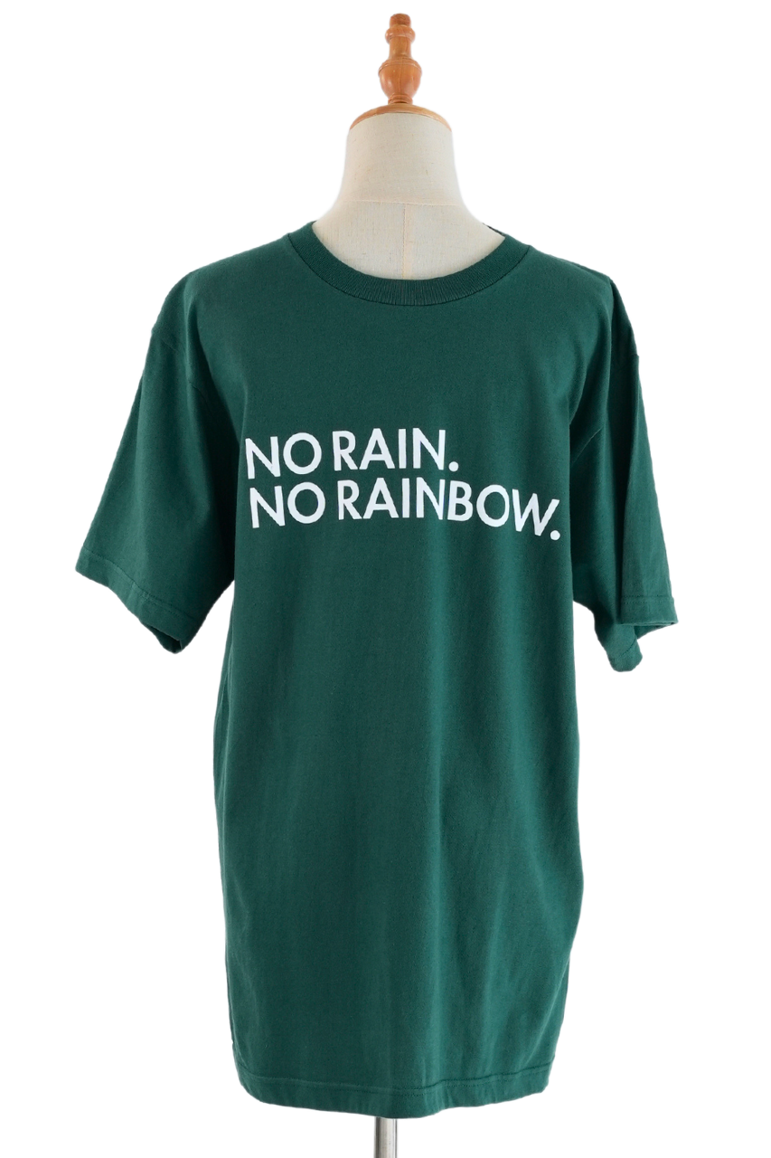 NO RAIN. NO RAINBOW. TEE(GREEN)