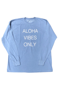 ALOHA VIDES ONLY / PIGMENT LONG SLEEVE (BL.Navy)