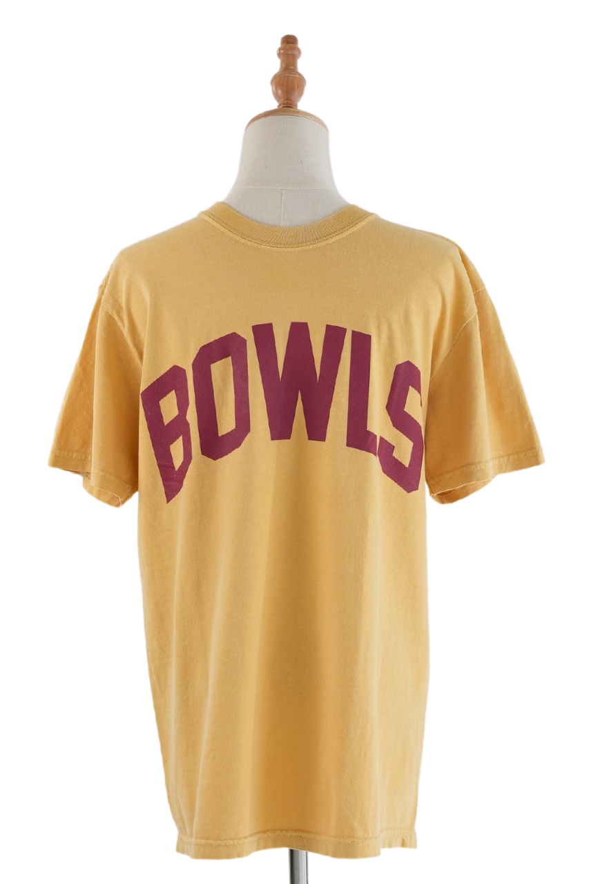 BOWLS / PIGMENT WASHED TEE (Yellow)