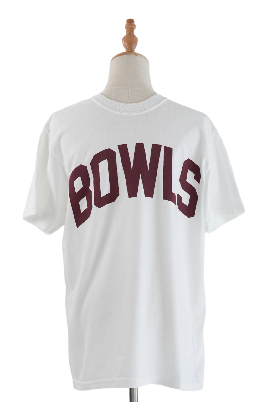BOWLS / PIGMENT  WASHED TEE (White)
