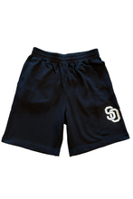 Load image into Gallery viewer, South O&#39;ahu スエットハーフパンツ BLACK
