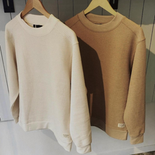 Load image into Gallery viewer, MOCK NECK THERMAL KNIT (Beige)
