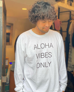ALOHA VIDES ONLY / PIGMENT LONG SLEEVE (BL.Navy)